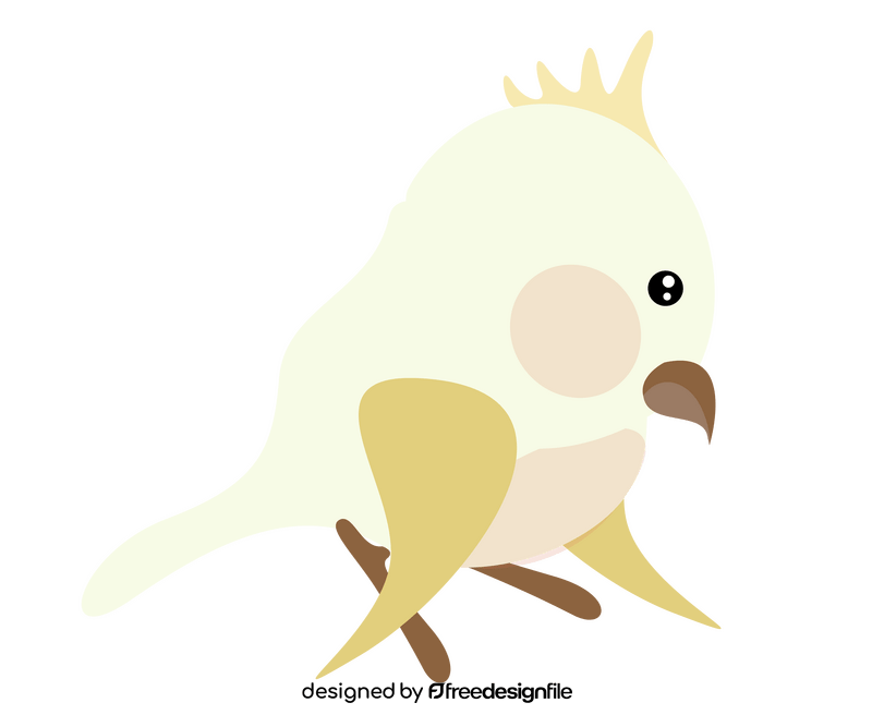 Yellow parrot clipart