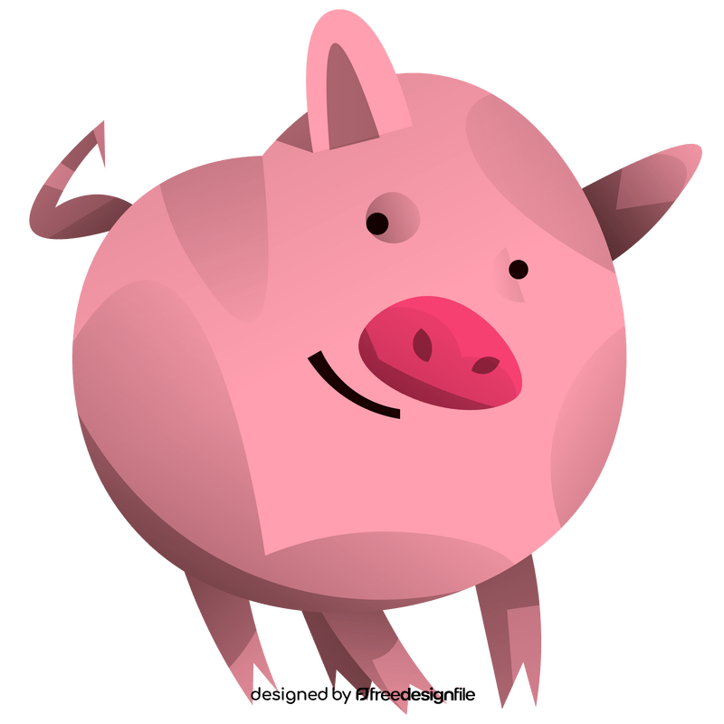 Pig cartoon clipart