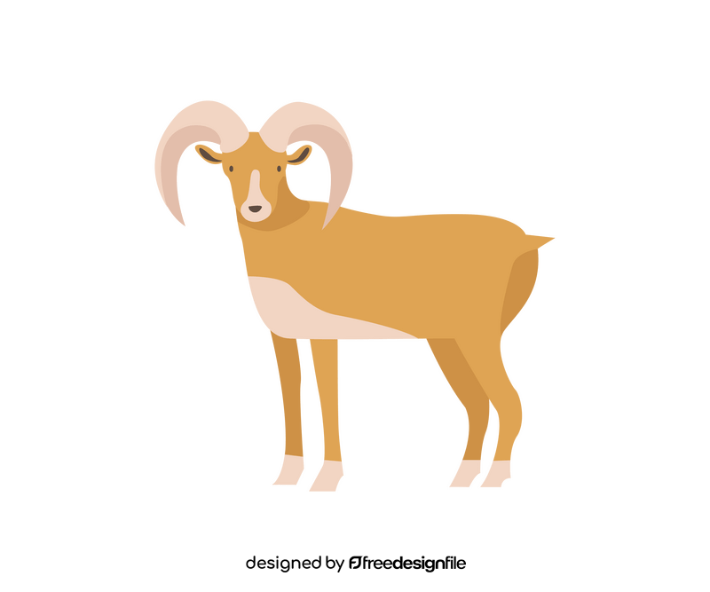 Cartoon goat clipart