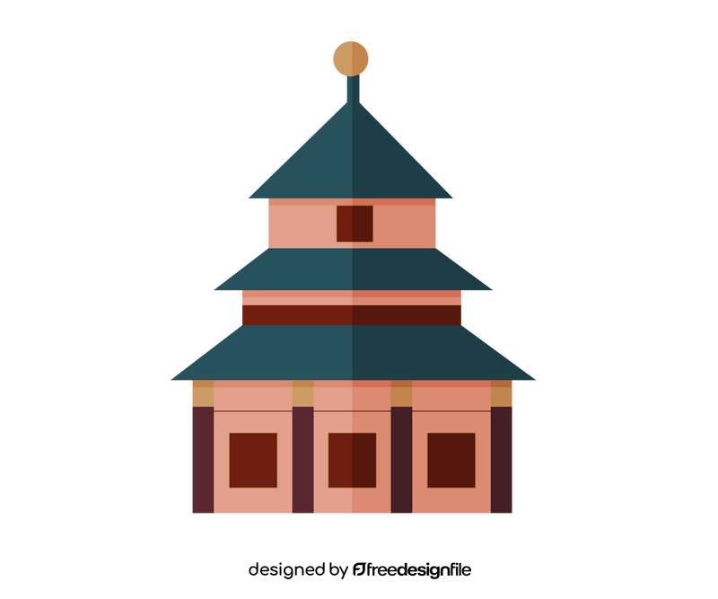 Free chinese house clipart