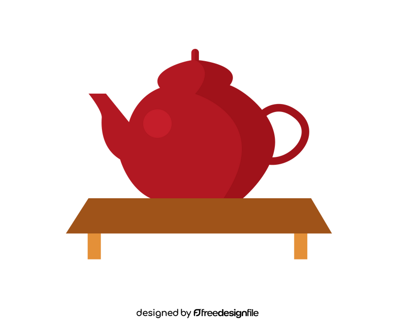 Chinese teapot clipart