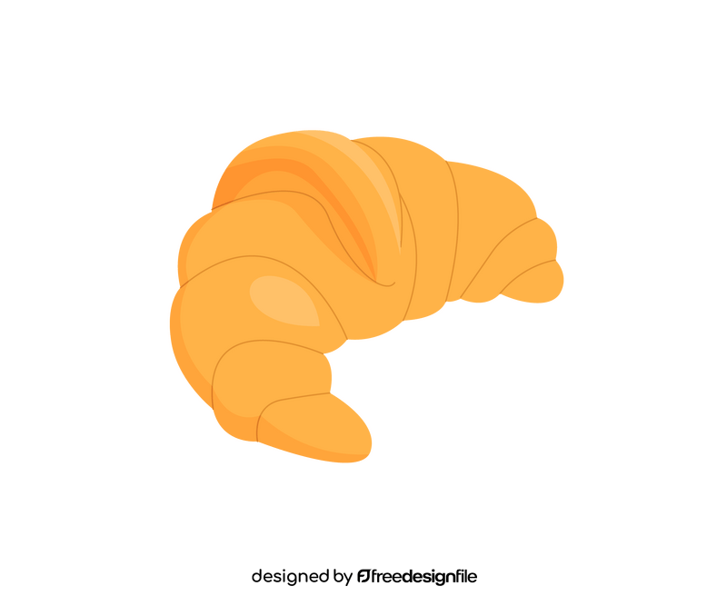 French croissant illustration clipart