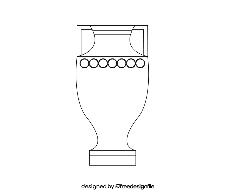 Ancient greek vase black and white clipart