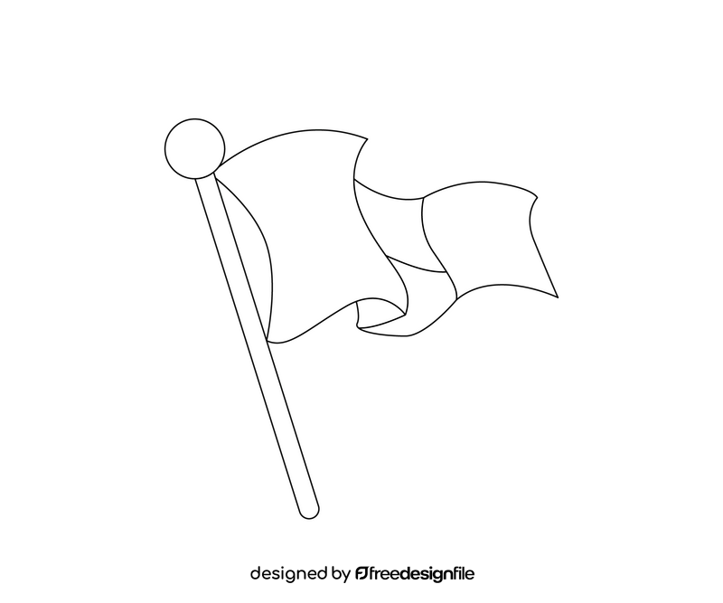 Free Irish flag black and white clipart