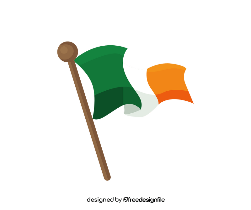 Free Irish flag clipart