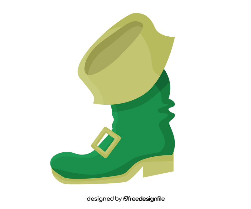 Irish elf boot clipart