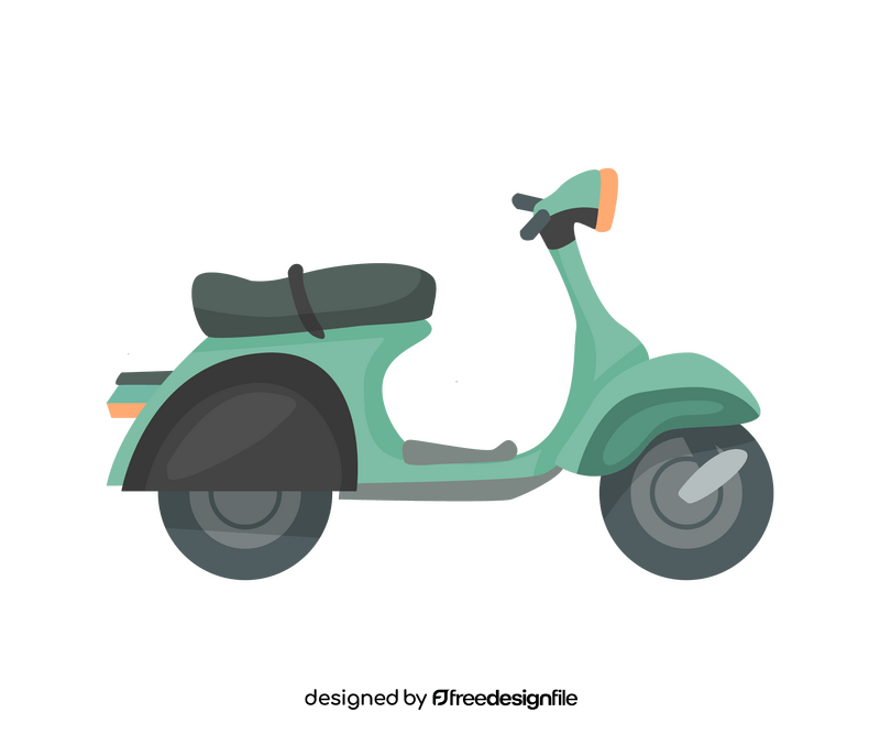 Cartoon motorcycle clipart