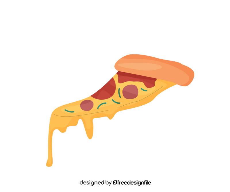 Free Italian pizza slice clipart