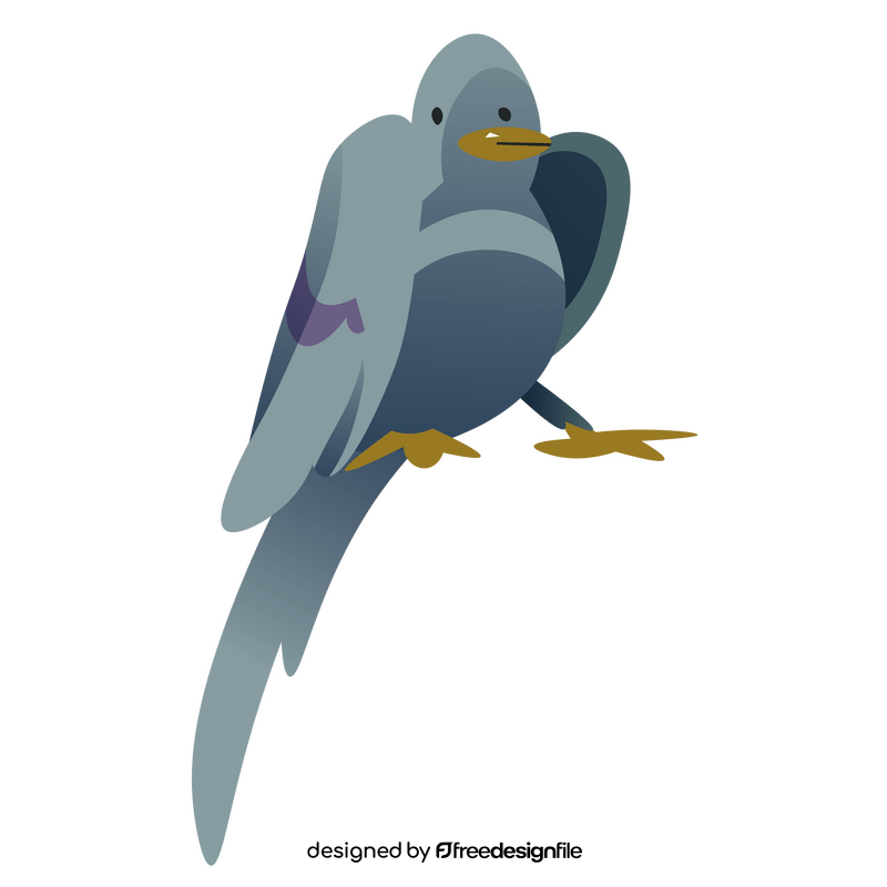Pigeon sitting clipart