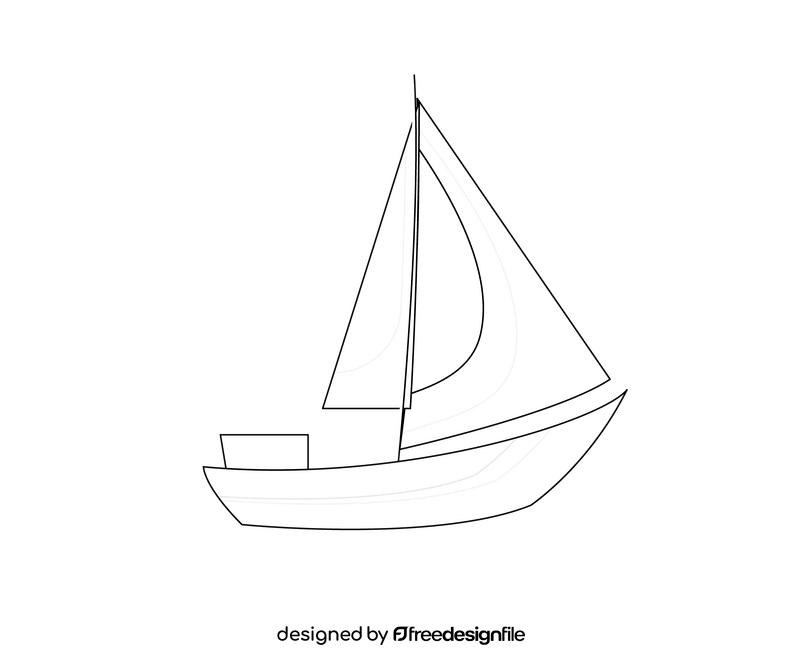 Ship black and white clipart