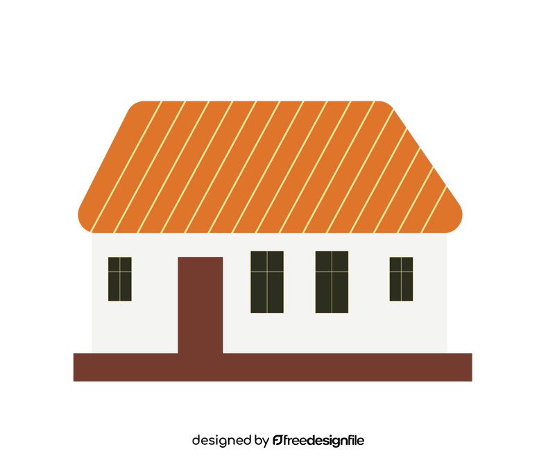 Ukraine house drawing clipart