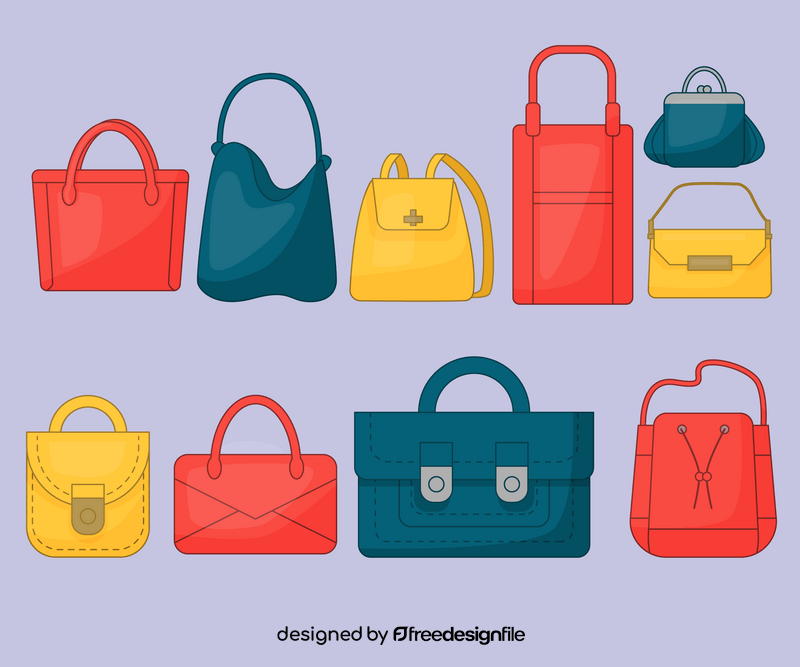 Handbags, bags for girls vector