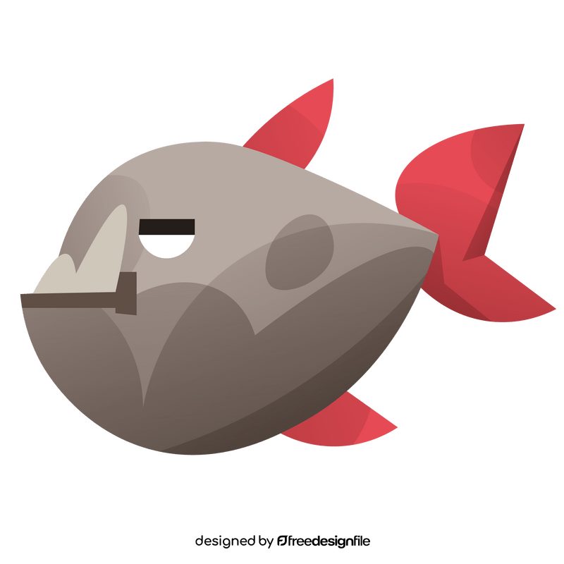 Piranha fish clipart
