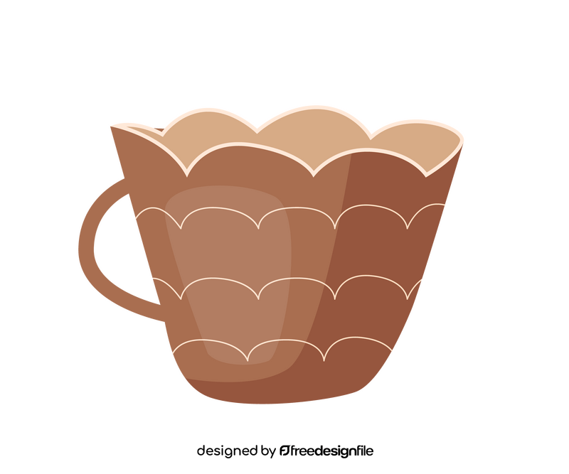 Cartoon brown cup clipart