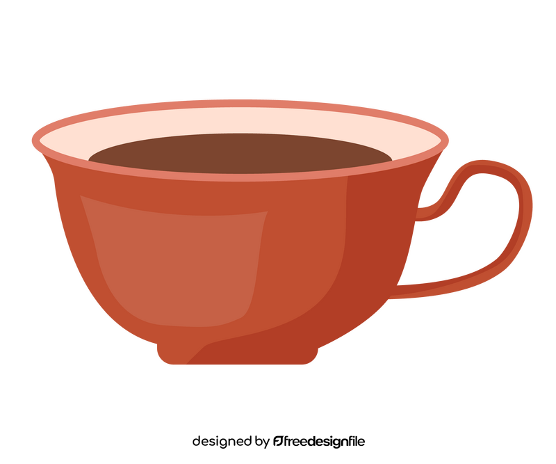 Red coffee cup clipart