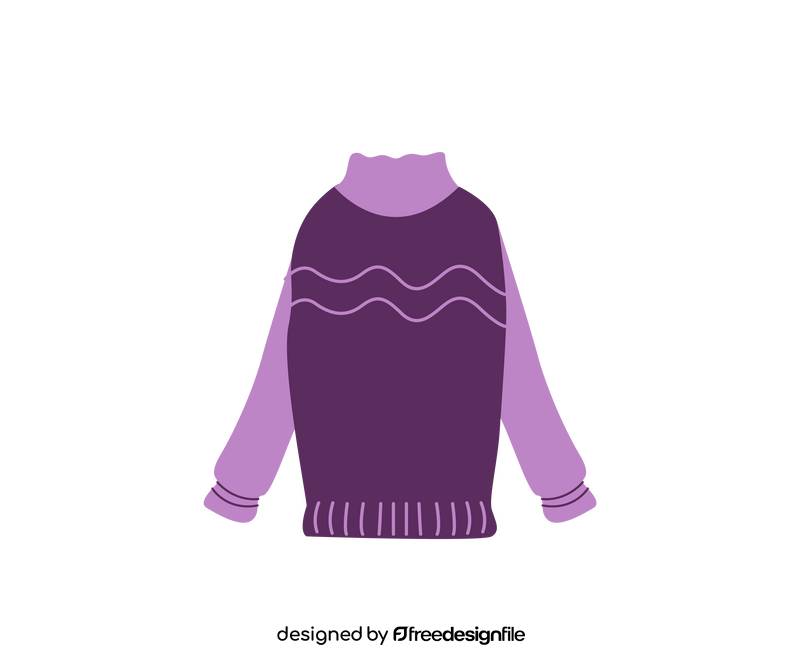 Women pullover sweater clipart