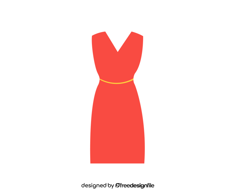 Red dress free clipart
