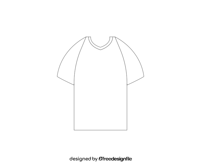 Purple T shirt black and white clipart free download