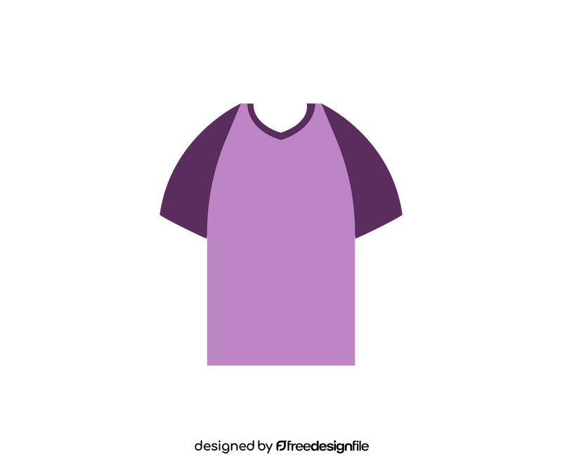 Purple T shirt clipart