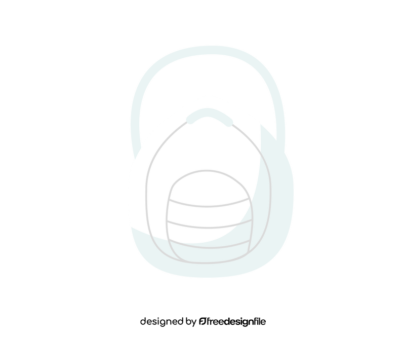 Medical mask drawing clipart