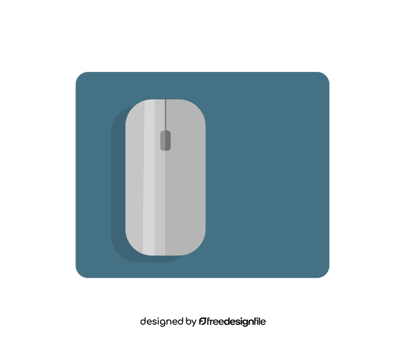 Computer mouse on pad clipart