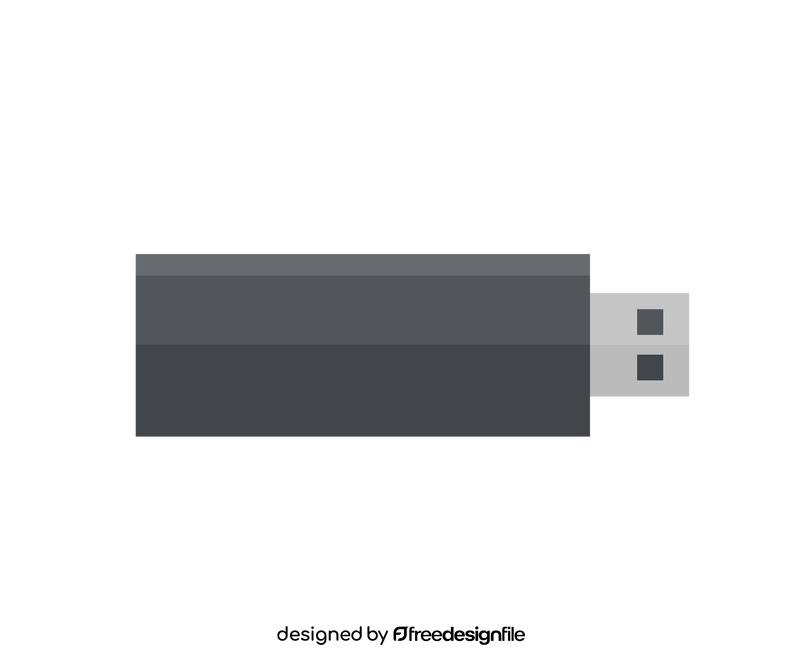 Usb flash drive drawing clipart