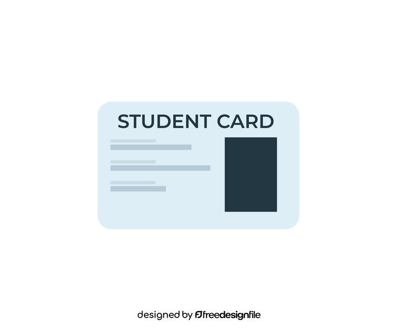 Free student card clipart