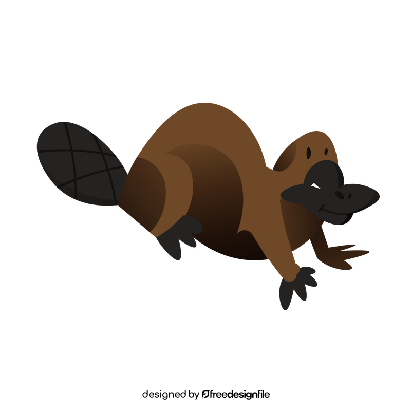 Platypus funny clipart