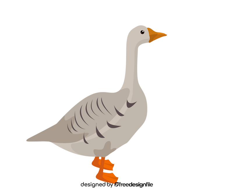 Cartoon goose clipart