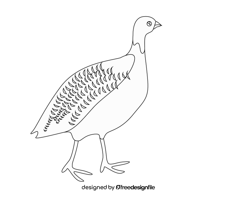 Free goose black and white clipart