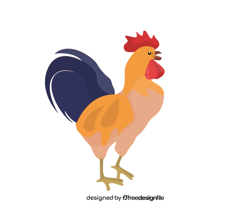 Cartoon rooster clipart