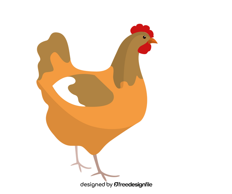 Cartoon chicken clipart