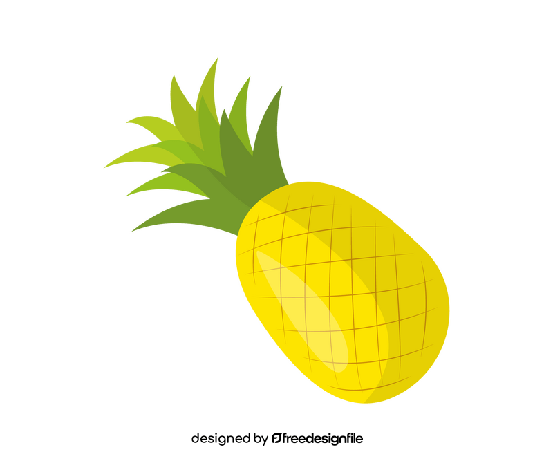 Cartoon pineapple clipart