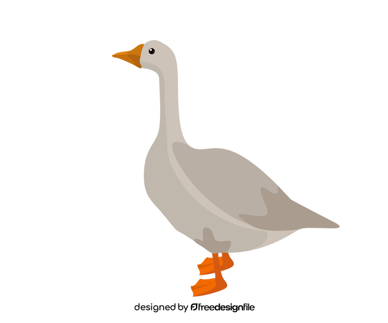 Cartoon goose clipart