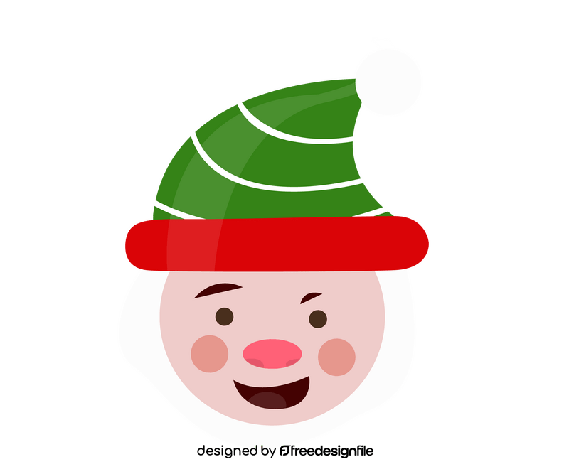 Santa Claus face clipart