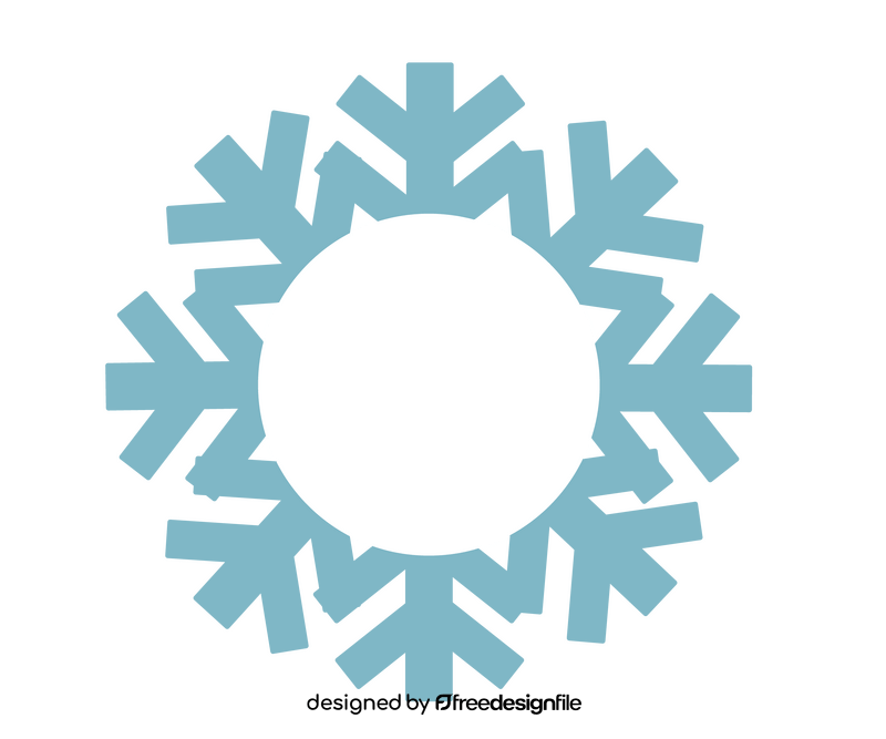 Snowflake drawing clipart