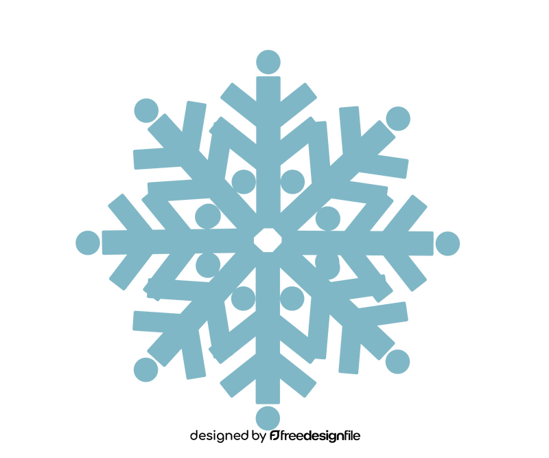 Snowflake illustration clipart