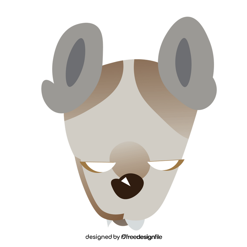 Possum angry face clipart