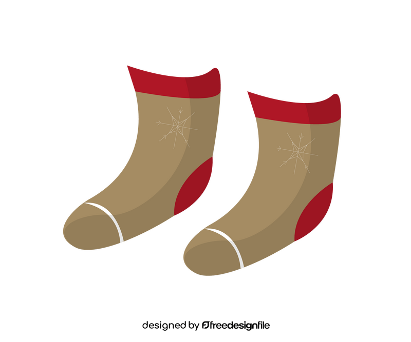 Winter socks clipart