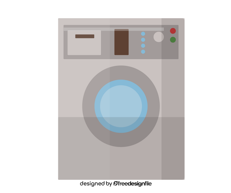 Cartoon washing machine clipart