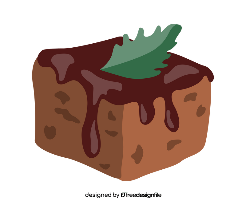 Chocolate mini cake clipart