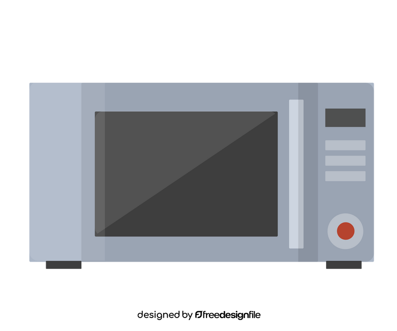 Cartoon microwave oven clipart