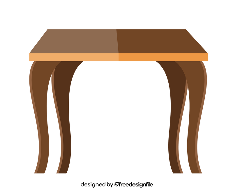 Living room rectangle table free clipart