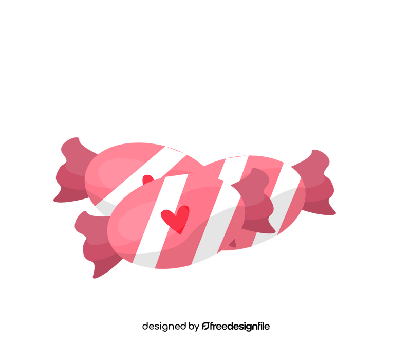 Romantic candy illustration clipart