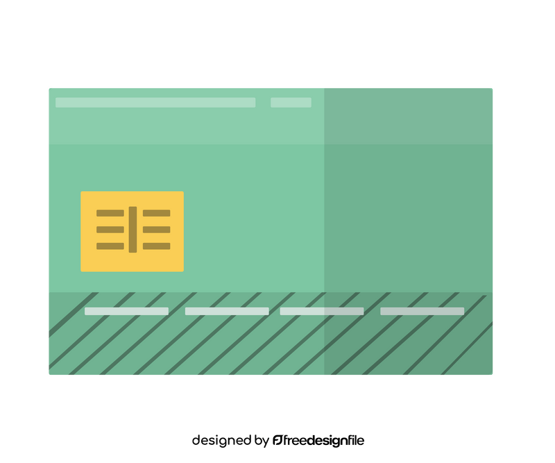 Green credit card drawing clipart