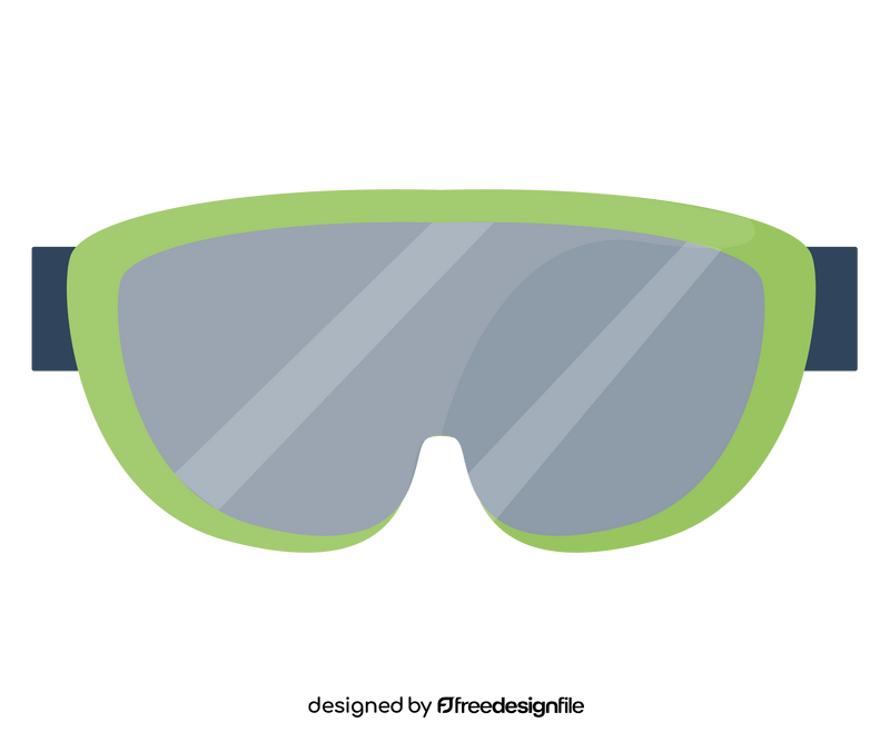 Protective sports glasses illustration clipart