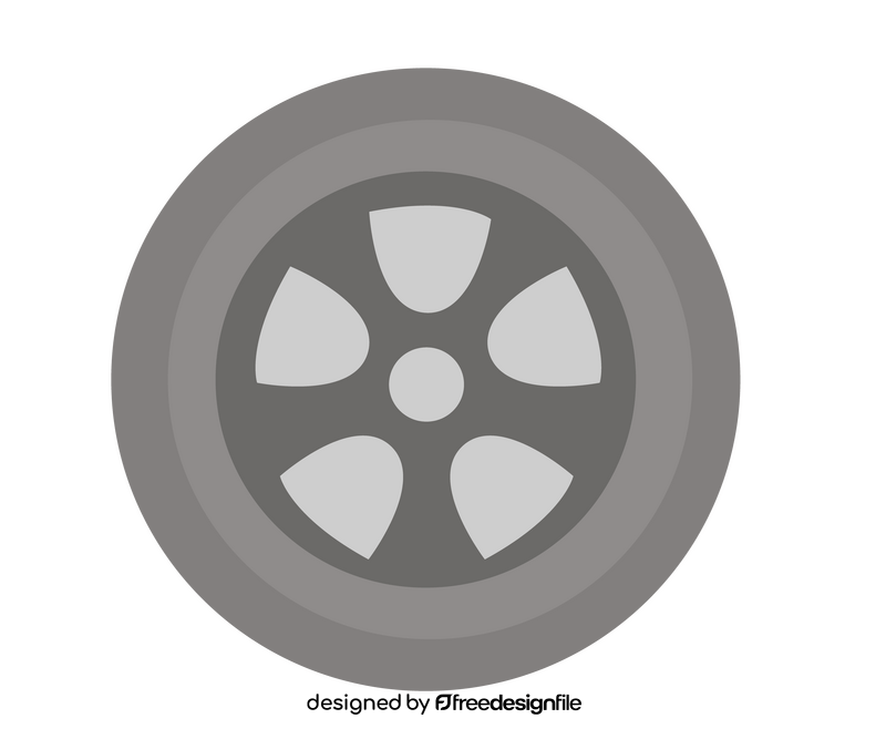 Car wheel clipart