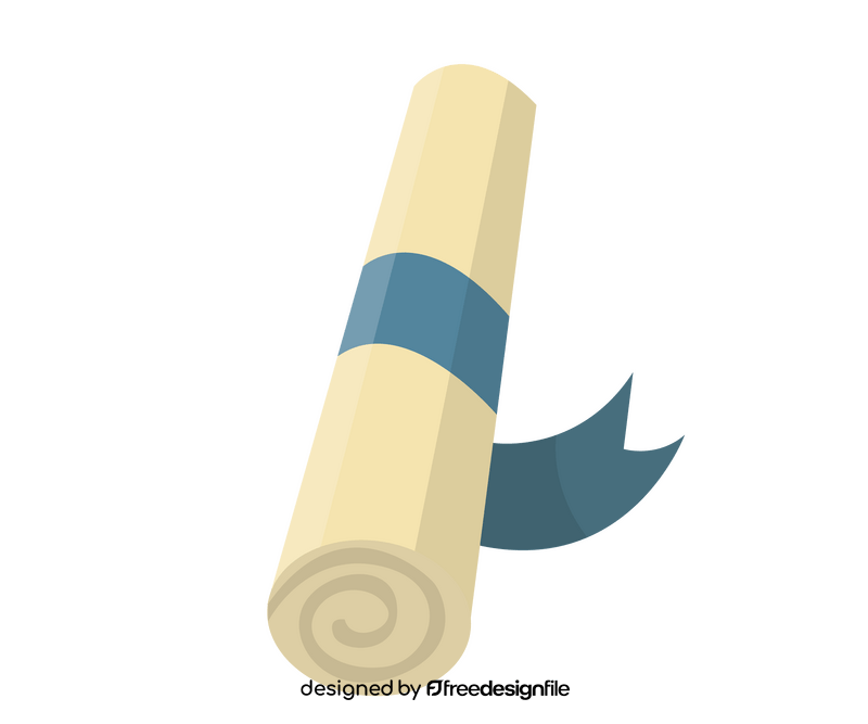 Paper rolled clipart