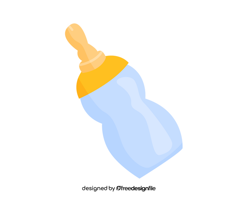 Baby bottle illustration clipart