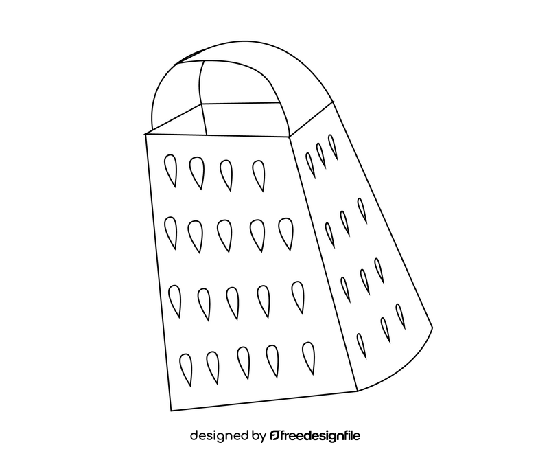 Grater black and white clipart